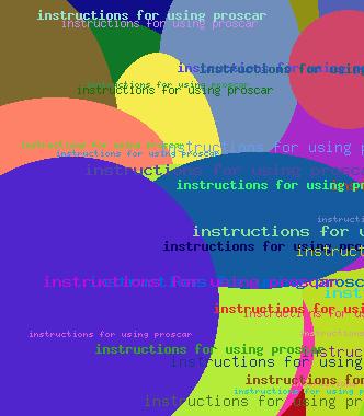 INSTRUCTIONS FOR USING PROSCAR